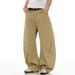 Deconstructed Utility Jeans – High-Waisted Raw Hem Denim Pants With Asymmetrical Button Details (Khaki, S-3XL, Selvedge-Inspired)_mkmklike.com