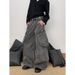 2025 American Retro Pocket Pleated Curved Blade Cargo Pants Men's Trendy Cleanfit Casual Straight Wide Leg Pants_mkmklike.com