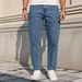 Men's Clothing Fitted Tapered Casual Jeans American Style Export Fashionable Versatile Street Style_mkmklike.com