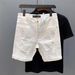 Men's Korean Style Slim Fit Ripped Denim Shorts Summer Trendy Casual Five Point Breeches Brand Pants_mkmklike.com
