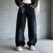 Men's Clothing Men's Galaxy Black Graffiti Jeans – Oversized Straight-Leg Denim Pants With Hand-Painted Street Art (S-3XL, Low-Rise, No Stretch)_mkmklike.com