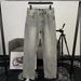 High Street Vintage Washed Denim Pants - Oversized Straight Leg Jeans With All-Over Print, Black/Blue (Sizes S-3XL, Unisex Streetwear Essential)_mkmklike.com