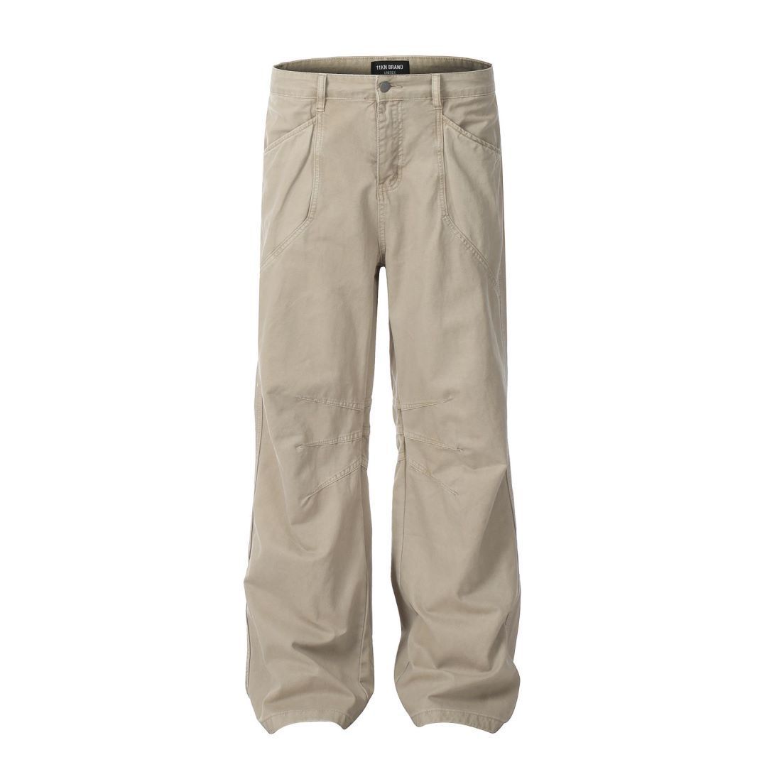 Men's Clothing Casual Jeans Men's Loose Straight Wide Leg Slim Casual Versatile Long_mkmklike.com