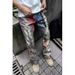 Men’s Printed Straight-Leg Jeans – Trendy Digital Print Denim Pants, Loose Fit Casual Streetwear, Washed Blue_mkmklike.com