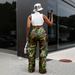Women's Clothing Women's Straight Leg Camouflage Cargo Pants Cool Street Style Multi Pocket Loose Casual Denim Clothing For Ladies_mkmklike.com