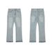 Men's Clothing Blue Tassel Jeans Vintage Washed Distressed Trousers_mkmklike.com