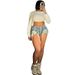 Women's Clothing High Waist Jeans Summer Street Fashion Hot Girl Drawstring Shorts_mkmklike.com