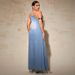 K Large Size Women's New Denim Camisole Long Dress_mkmklike.com