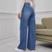 Women's Clothing Women's High Waist Wide Leg Jeans Loose Fit Ripped Long Pants Summer Style For Formal & Casual For Women_mkmklike.com