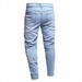 Men's Slim Fit Stretch Ripped Jeans - Distressed Blue Denim Pants With Streetwear Style (73% Cotton, Mid-Rise, Sizes 30-38)_mkmklike.com