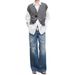 Women's Clothing Minimalist, Cool And Fashionable Style, Turkish Imported Ripped Irregular Folded Placket, Lazy Jeans For Women_mkmklike.com
