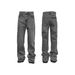 Men's Clothing 2026 Washed Denim Jeans With Tassel Details At The Ankle, Clean Fit, Leg Lengthening, Slightly Flared, Black And Gray Men's Jeans._mkmklike.com
