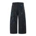 Men's Clothing Street Art Distressed Jeans – Oversized Straight-Leg Paint-Splattered Denim Pants With Hand-Painted Graffiti & Ripped Details (S-3XL)_mkmklike.com