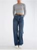 Women's Wide-Leg Jeans – High Waist Flared Denim Pants – Fashion Stretch Cotton Trousers_mkmklike.com