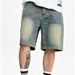 Men's Clothing Summer Men's Denim Shorts High Street Distressed Casual Loose Fit Non-Stretch Five Pocket Mid-Length Trendy Style_mkmklike.com
