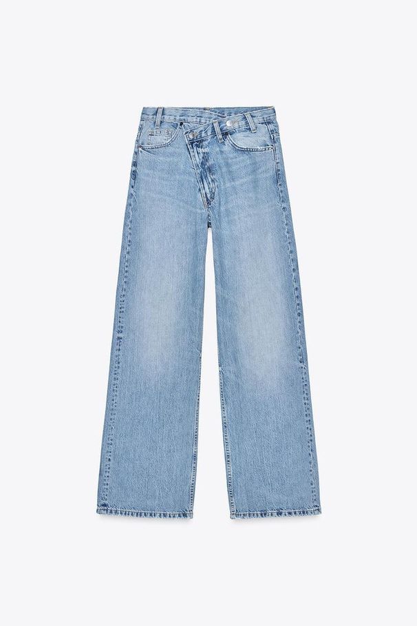 Women's Clothing Retro Street Fashion Waist Design High Waist Casual Loose Straight Jeans_mkmklike.com