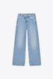Women's Clothing Retro Street Fashion Waist Design High Waist Casual Loose Straight Jeans_mkmklike.com