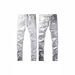Men's Clothing High Street Jeans Black Slim Fit P Brand New Elastic Slim Fit Men's Clothing Miscellaneous Pants_mkmklike.com