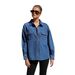Women's Clothing Denim Shirt For Women New Fashion Casual Versatile Double Pocket Loose Shirt_mkmklike.com