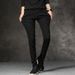 Slim Fit Stretch Jeans For Men - Comfortable Black Skinny Denim Pants With Elastic Waistband & Zip Fly (Multiple Sizes Available)_mkmklike.com