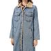 Women's Oversized Long Denim Jacket With Fleece Lining - Street Fashion Winter Coat_mkmklike.com