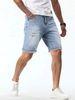 Men's Distressed Denim Jeans – Trendy Ripped & Frayed Hem For Urban Street Style (Sizes S-2XL)_mkmklike.com