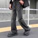 Men's Clothing Retro High Street Distressed Denim Jeans With Patchwork Design Straight Leg Comfortable Stretch Casual Pants For Daily Wear_mkmklike.com