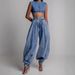 Women's Clothing High Waist Zipper Leg Jeans High-Waisted Zip-Ankle Flared Jeans – Vintage Denim Shorts With Retro Polka Dots & Stretch Comfort_mkmklike.com