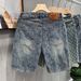 Men's Clothing Summer Style Thin Printed Denim Shorts For Men Trendy Brand Loose Fit Five Point Pants For Formal & Casual_mkmklike.com