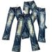 "Vintage Washed Distressed Denim Jeans For Men – Heavyweight Slim Bootcut Rips, 517 Style | Retro Streetwear"_mkmklike.com