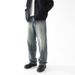Men's Clothin Washed Retro Straight Leg Jeans Autumn High Street Loose Trousers Wide Leg Vintage Washed Denim Pants For Cleanfit Style_mkmklike.com