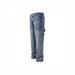Vintage Distressed Patchwork Denim Jeans With Colorful Stone Studs - High Street Straight Leg Casual Pants For Men & Women_mkmklike.com