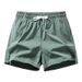 Men's Clothing Summer pants new style ice silk thin fashion casual loose drawstring three-quarter pants men's beach swimming large size shorts_mkmklike.com