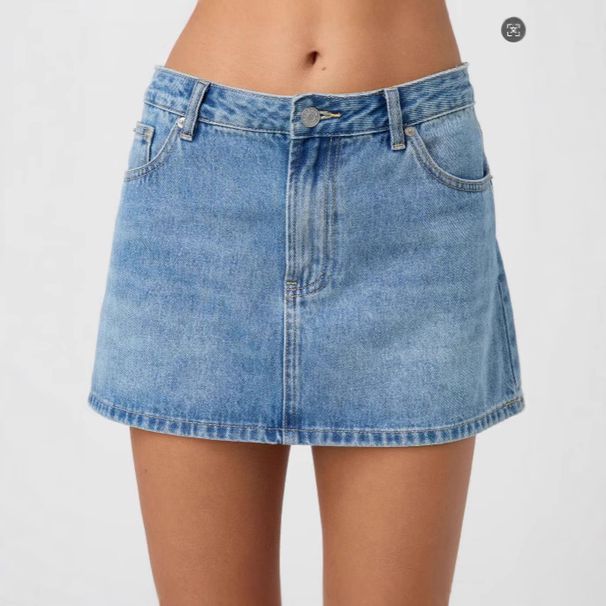 Women's Clothing Slim Casual Stretch Washed Denim Skirt_mkmklike.com