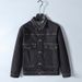 Quality Large Size Men's Spring And Autumn New Anti-fading Denim Jacket Men's Loose Elastic Lapel Jacket_mkmklike.com