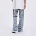 Distressed Patchwork Jeans For Men & Women – Vintage Washed High-Waisted Straight Leg Denim Pants (S-XXXL, Light Blue)_mkmklike.com