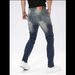 Men's Retro Distressed Jeans, Men's Stretch Heavy-duty Washed Nostalgic Small Leg Pants, Multi Craft Slim Fit And Slimming Color Worn Pants_mkmklike.com