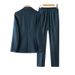 Women's Clothing high end dark blue! Slim suit slim suit jacket + cigarette pants suit for women_mkmklike.com
