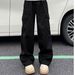 Men's Clothing Vibe Style Black High Street Pants Men's Workwear Functional Button Design Niche Couple Trendy Jeans_mkmklike.com