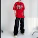 Nordmann European And American Style Retro Washed Deconstructed Patchwork Jeans For Men Hip Hop High Street Straight Wide-Leg_mkmklike.com
