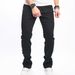 "Men's Slim Flare Jeans - Trendy Denim Pants For Commuting & Casual Wear | Stretch-Free Comfort, Classic Solid Color | Sizes XS-XXL"_mkmklike.com