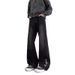 Men's High Street Embroidered Jeans Midweight Straight Pants Vibe Design Slight Stretch Long Legs Slimmer Spring Autumn_mkmklike.com