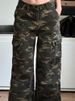 K Personalized, Fashionable, Loose Camouflage Pants With Pockets, Workwear Jeans, American Style Spicy Girl Street Casual Pants_mkmklike.com