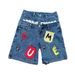 Men's Clothing Hip Hop Letter Stitching Denim Shorts Summer Millennium Retro Personality Fashion Two Piece Gothic Rock_mkmklike.com