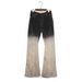 Men's Clothing Gradient Old Retro Stacked Flared Jeans_mkmklike.com