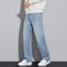 Autumn And Winter Jeans Men's Clothing American Retro High Street Trendy Men's Pants Loose Straight Jeans Men_mkmklike.com
