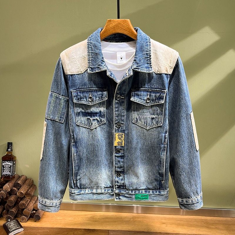 Pulse Pulse European American Retro Light Embroidered Denim For Men, Spring And Autumn Trendy Brand, Street Style, Handsome_mkmklike.com