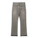 Men's Clothing American Smoky Gray Tassel 507 Retro Cement Gray Trousers Cleanfit Jeans_mkmklike.com