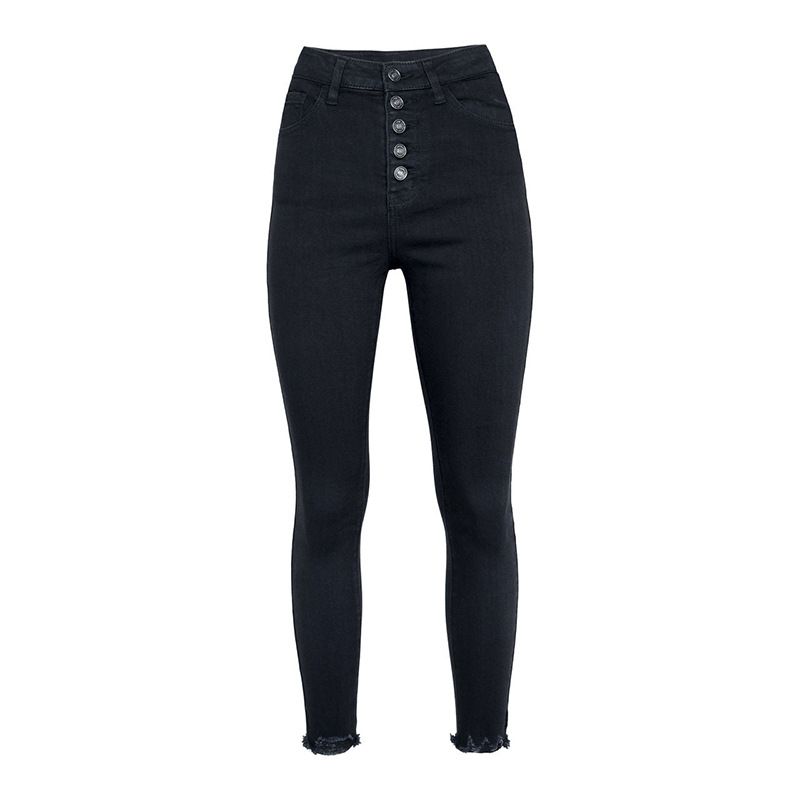 Women's Clothing Spring New Ladies Jeans Solid Color Stretch Leggings_mkmklike.com
