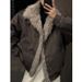 Melard Cool Mountain Eagle Niche Retro Large Plush Stand Collar Design Sense Hong Kong Style Winter Thickened Cotton_mkmklike.com